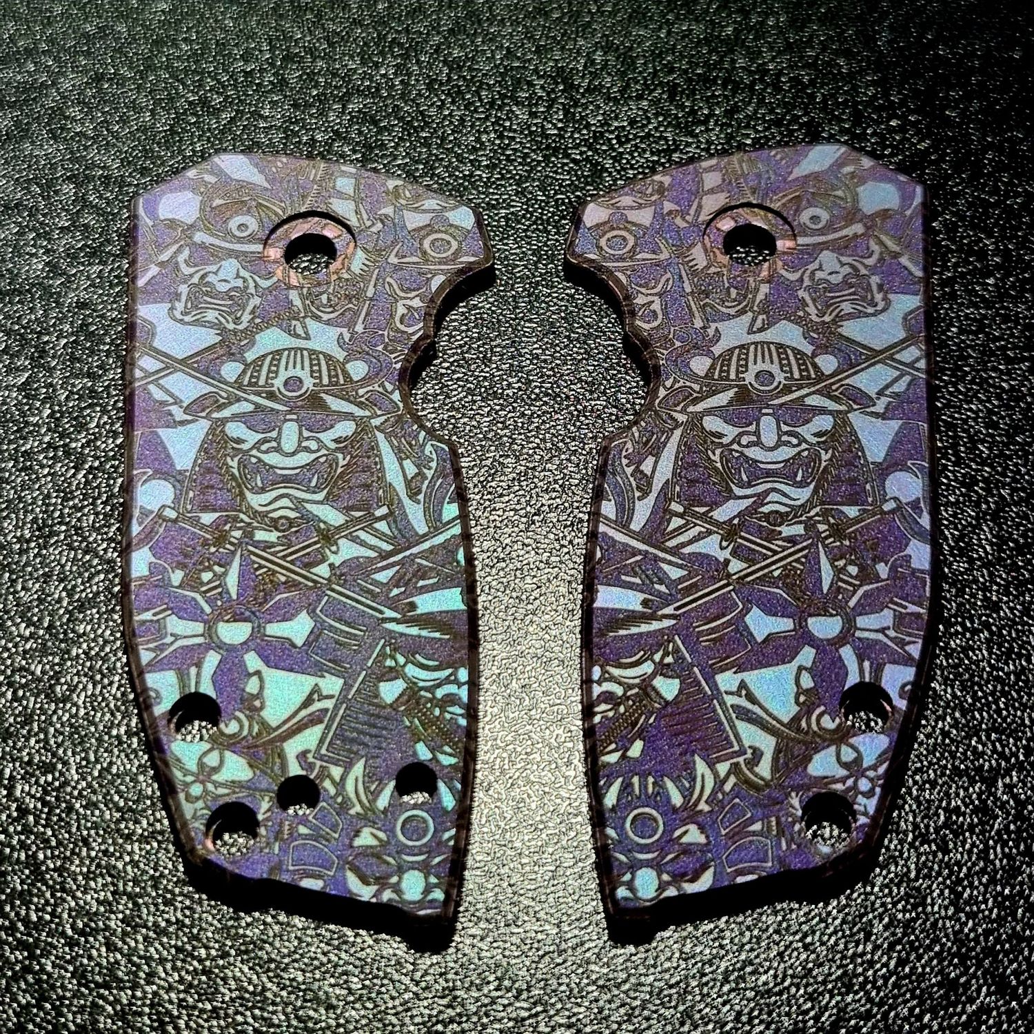 Squid Compact Scales in Blurple Samurai Anodised Titanium