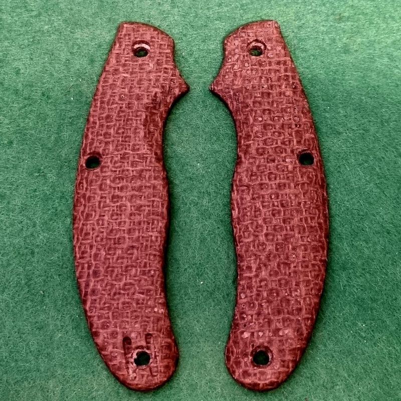 UKPK V2 Ergo 5mm 3 pin Scales in natural Burlap Micarta