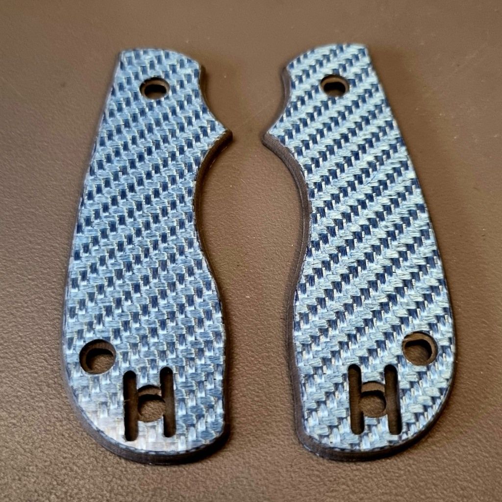 Squeak Scales in 3mm Carbon Fibre (3K Twill Blue)