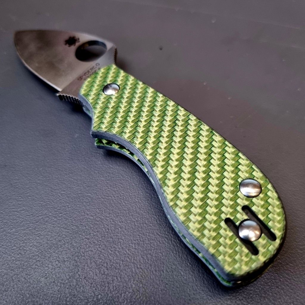 Squeak Scales in 3mm Carbon Fibre (3K Twill Green)