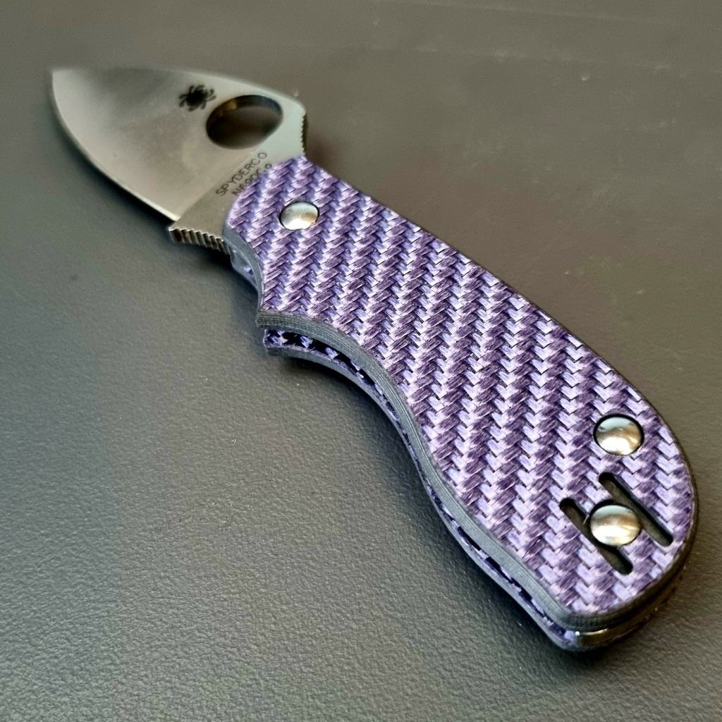 Squeak Scales in 3mm Carbon Fibre (3K Twill Purple)