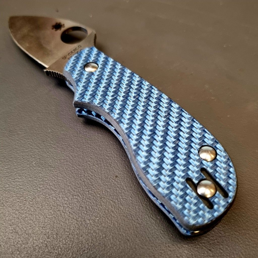 Squeak Scales in 3mm Carbon Fibre (3K Twill Blue)
