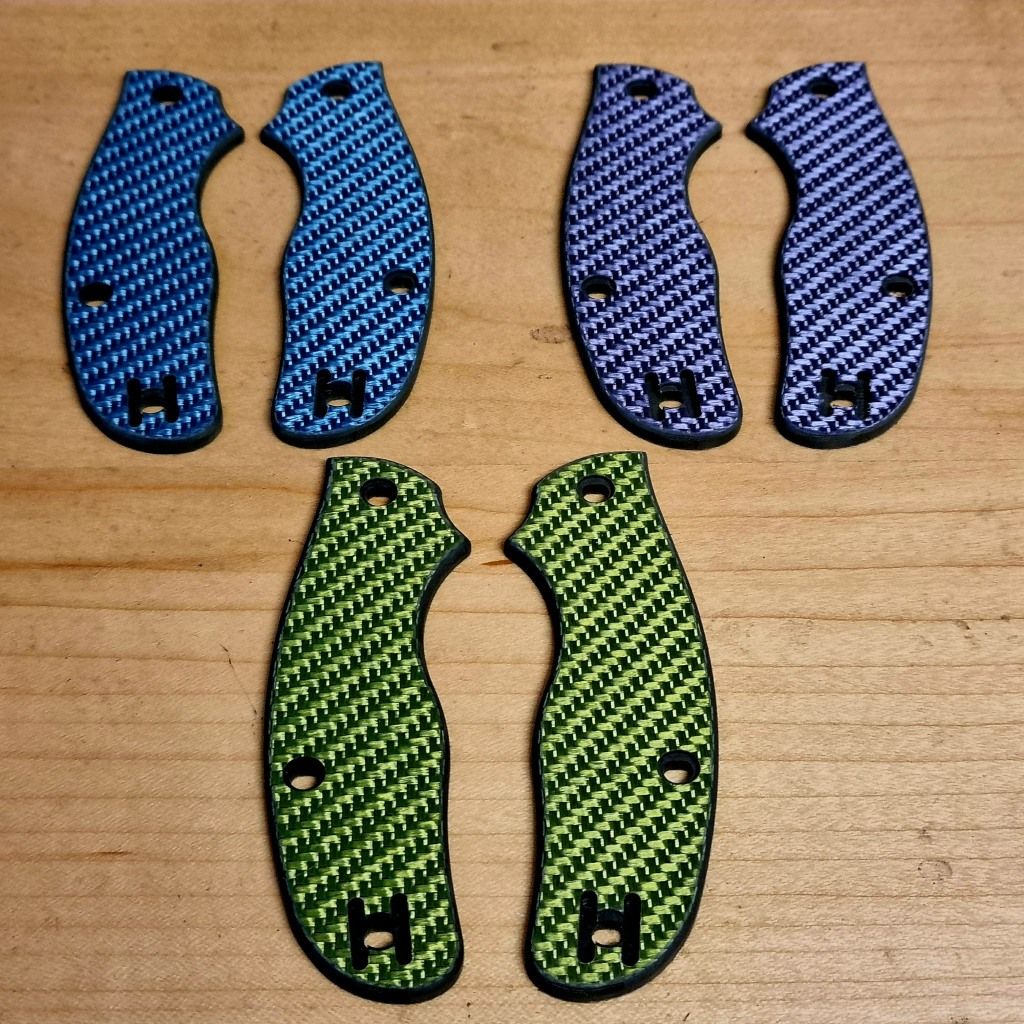 Metropolitan Scales in 3mm Carbon Fibre (3K Twill Purple)