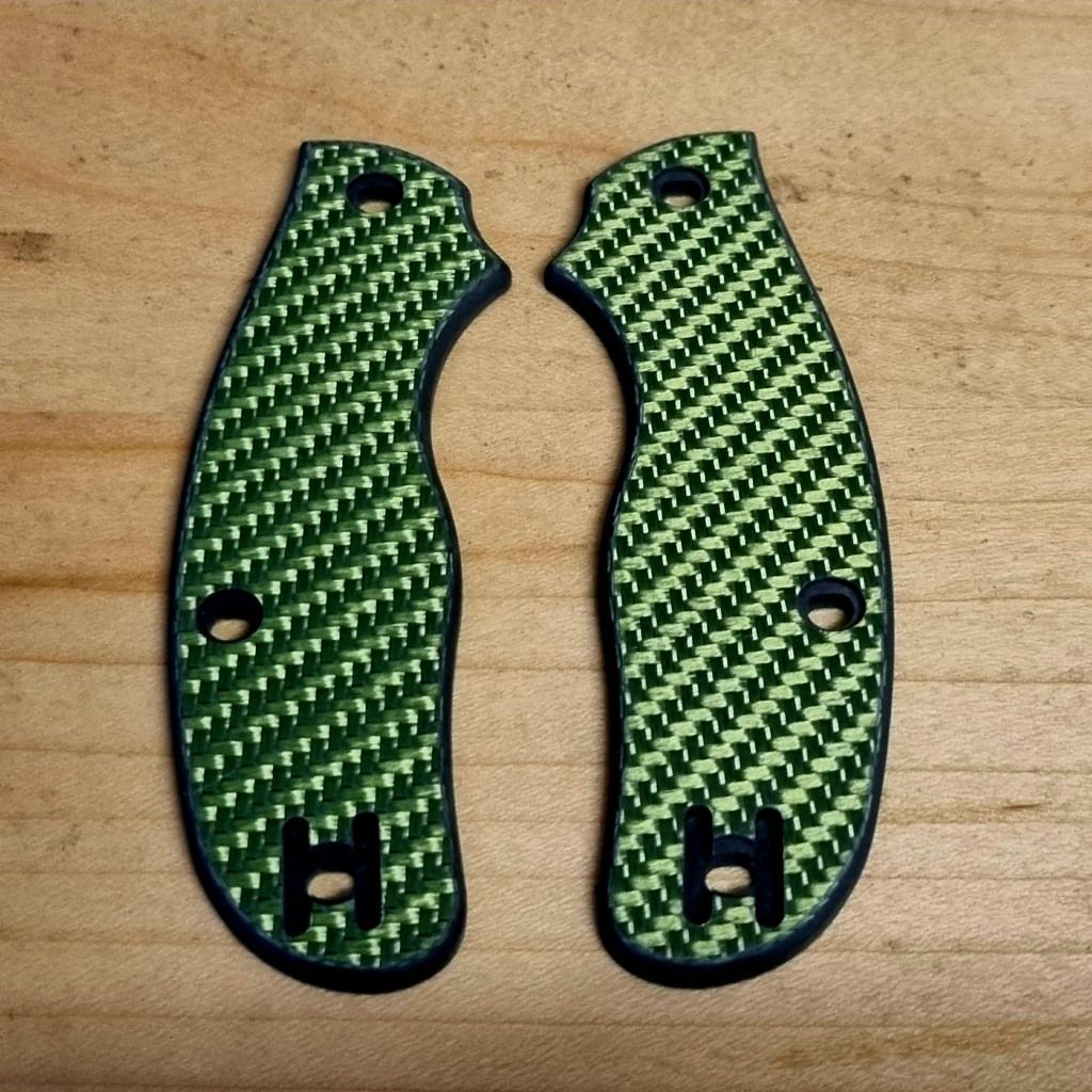 Metropolitan Scales in 3mm Carbon Fibre (3K Twill Green)