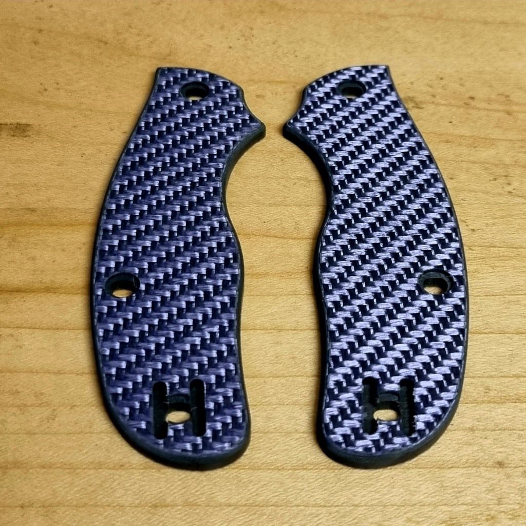 Metropolitan Scales in 3mm Carbon Fibre (3K Twill Purple)