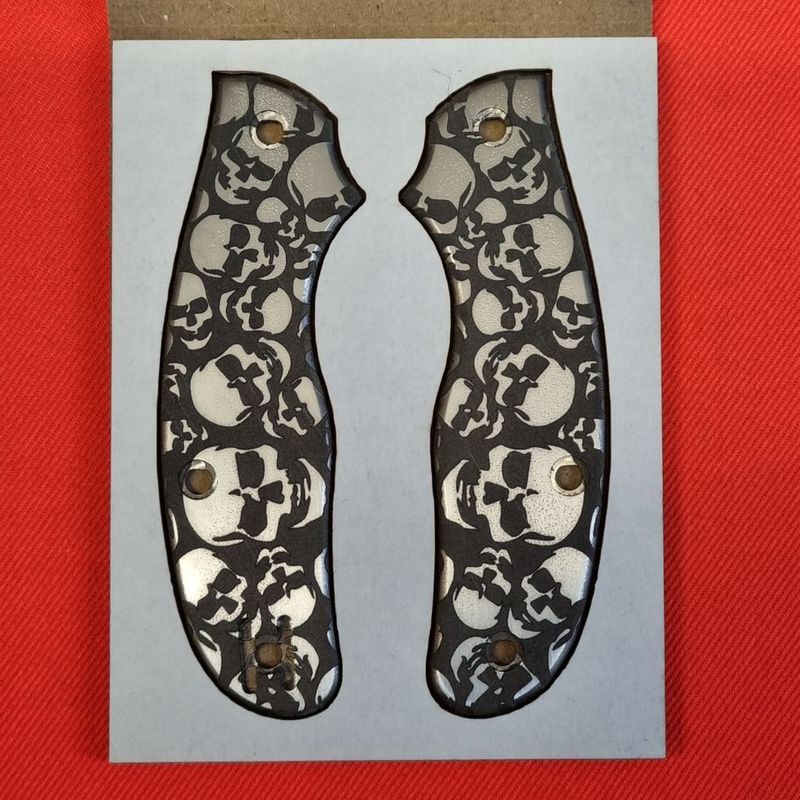 Metropolitan Scales in 3mm Mill Finish Titanium (Sculls Pattern) Metropolitan Scales in 3mm Mill Finish Titanium (Sculls Pattern)