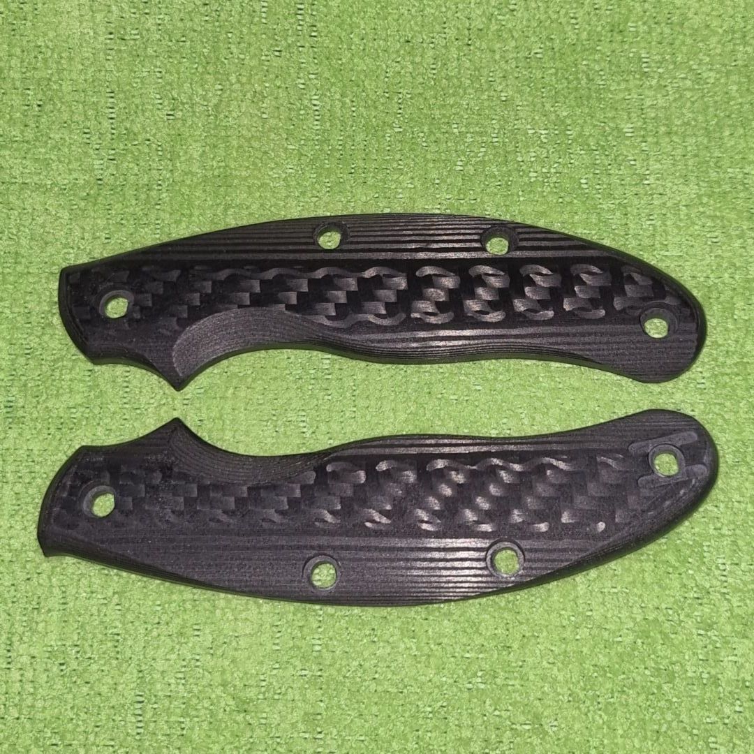 UKPK 4 Pin V2 Ergo 5mm Scales in 3K 3x2 Twill Carbon Fibre