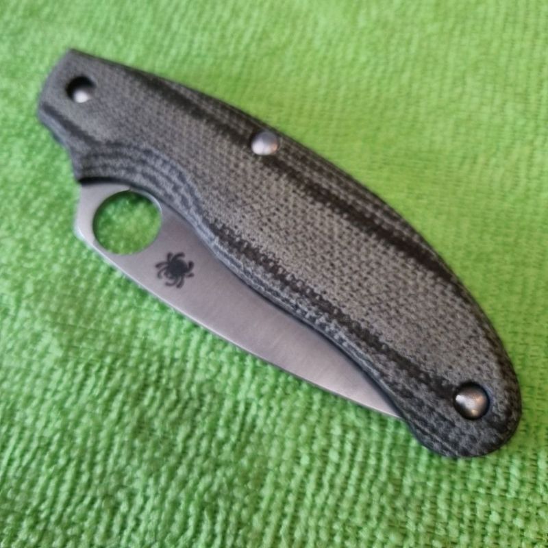 UKPK V2 Ergo 5mm 3 pin Scales in a Sage Green Canvas Micarta with Bonded inset SS Liners