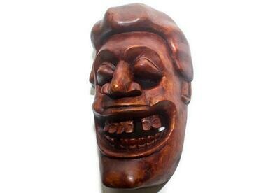 Handmade Traditional Clown Wood Carving Mask