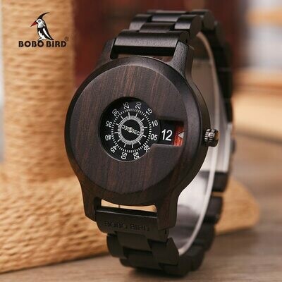 BOBO BIRD Men Watch Wooden Luxury Brand Quartz Wristwatche