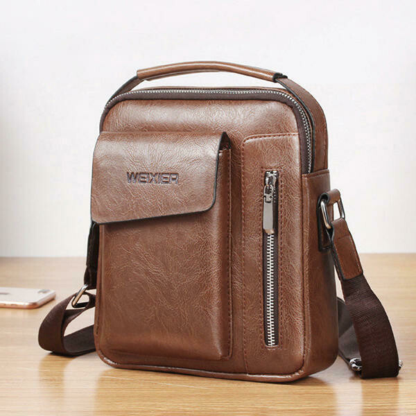PU Leather Men Shoulder Bag