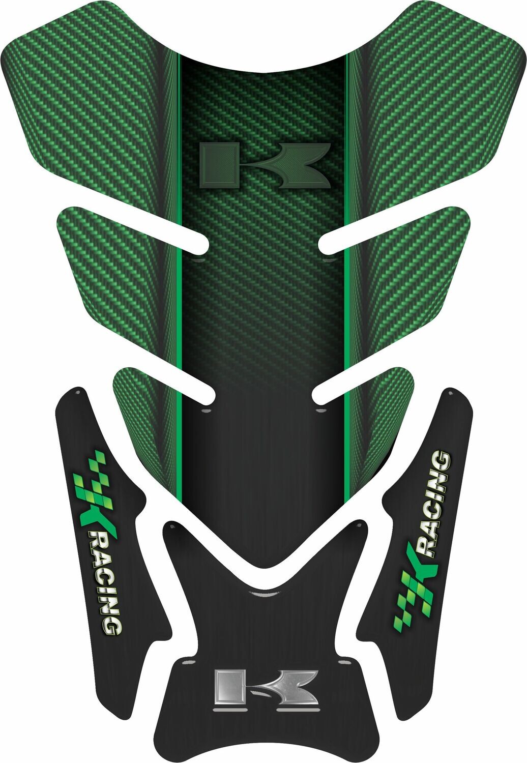 Kawasaki K Racing Motor Bike Tank Pad - Universal Fit