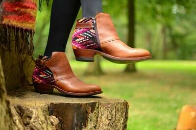 Ankle Boots ~ Leather Ankle Boots ~ Leather Boots ~ Boho Boots ~ Womens Boots ~ Geometric