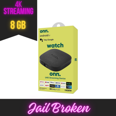 onn. Google TV 4K Streaming Box (Brand New, 2023), featuring 4K UHD resolution.