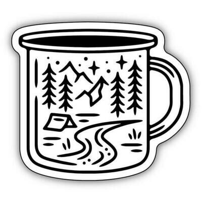 Camping mug Sticker