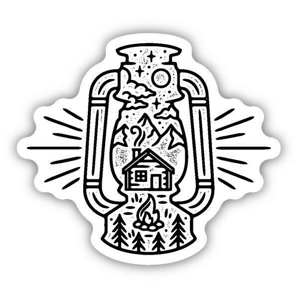 Idaho Lantern Sticker