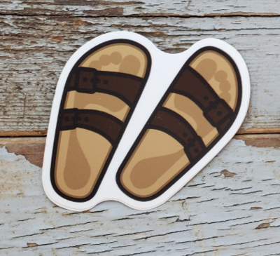 Leather Sandal Sticker