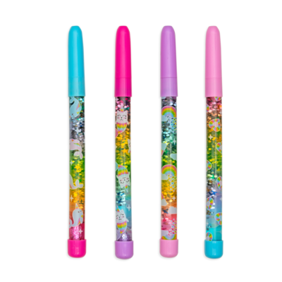 Rainbow Glitter Wand Ballpoint Pens