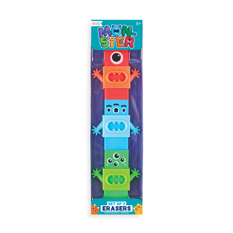 Monster Erasers Set of 3