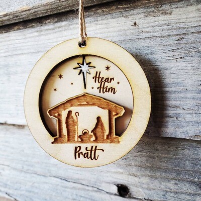 3D Hear Him Ornament