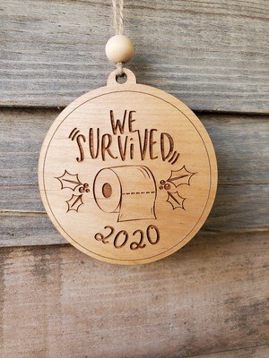 I survived 2020 ornament