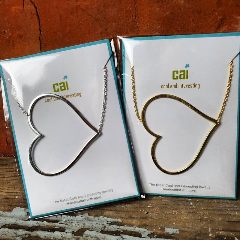 Sideways Heart Necklace