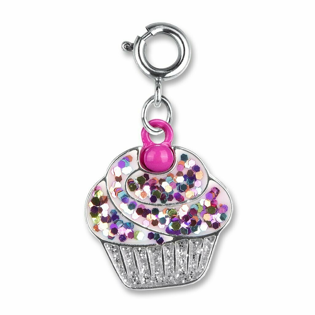 Glitter Cupcake Charm