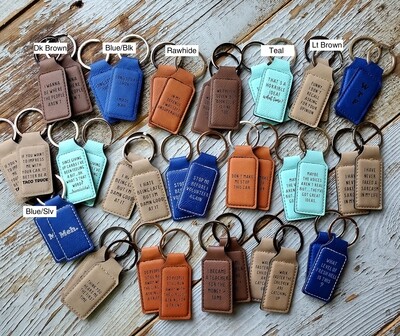 Leatherette Keychain "Snarkeys"