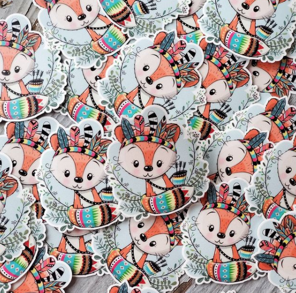 Foxy Woodland Sticker