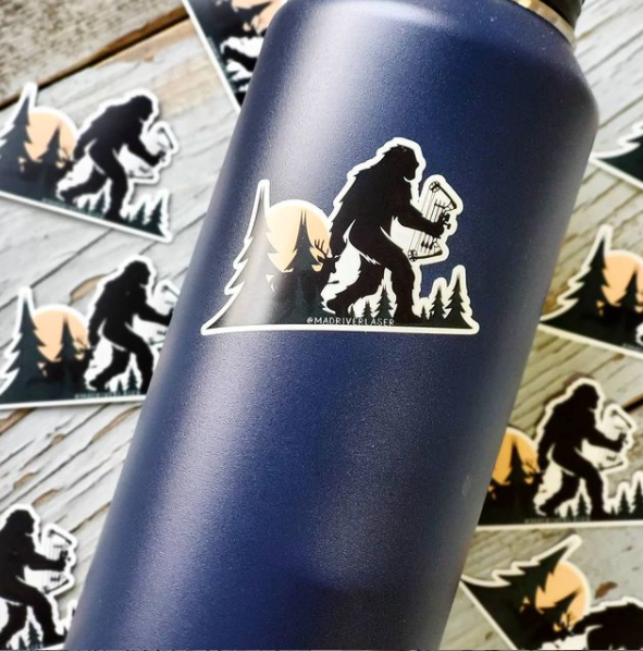 Bigfoot Bow Hunter Sticker