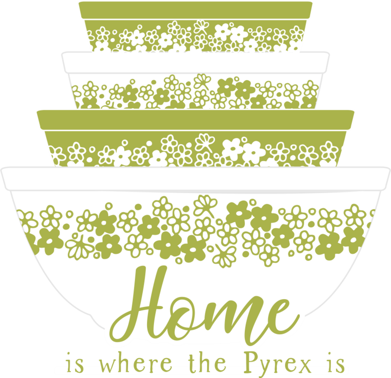 Pyrex - Home is where the Pyrex is Sticker