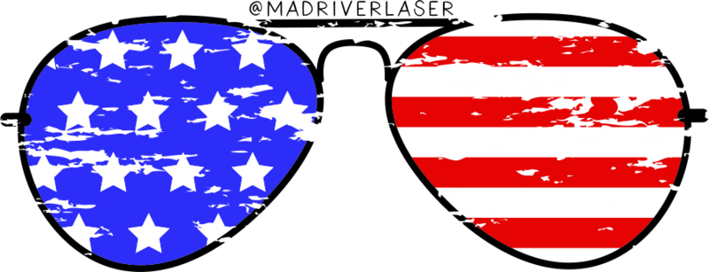 USA Flag Aviator Sunglasses