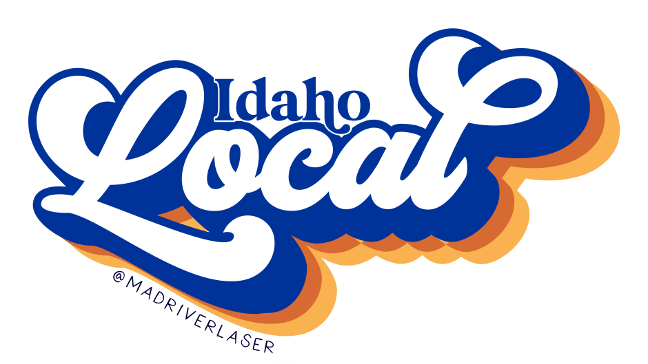 Idaho Local Retro Sticker (customizable)