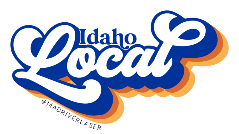 Idaho Local Retro Sticker (customizable)