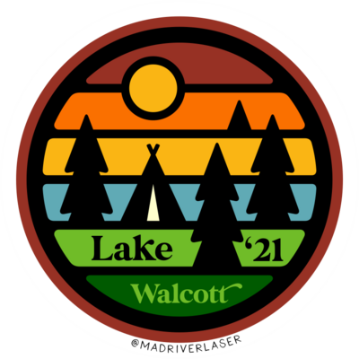 Lake Walcott Circle Sticker