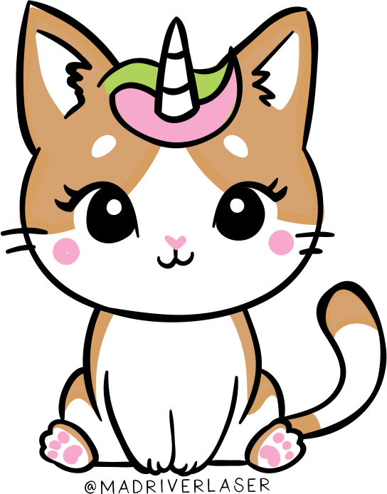 Caticorn Unicorn Cat Sticker