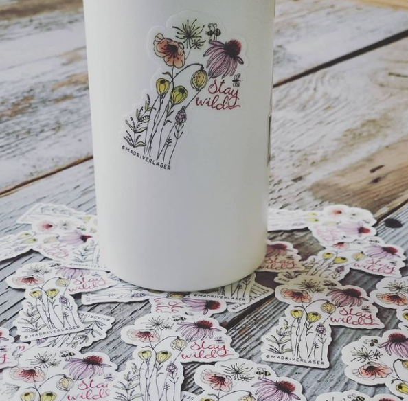 Stay Wild Wildflowers Sticker