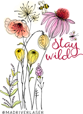 Stay Wild Wildflowers Sticker