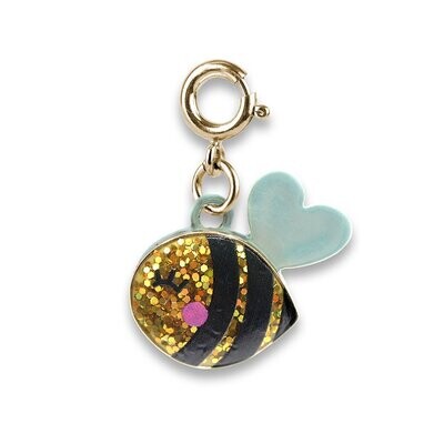 Cold Glitter Bee Charm