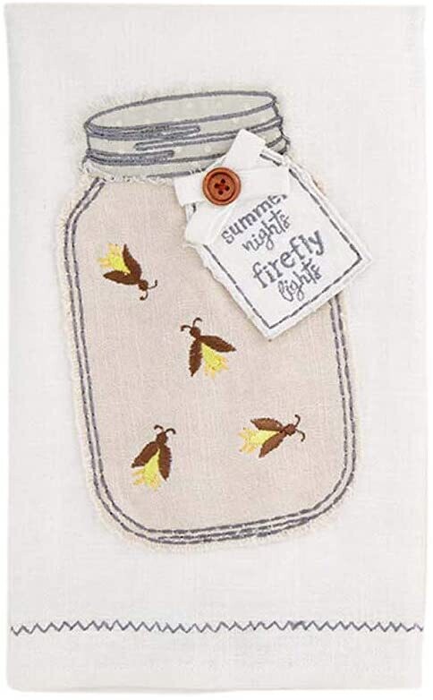 Fireflies Applique Tea Towel