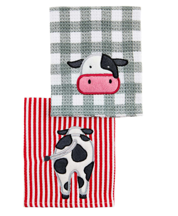 Cow Icons Scrubber Dishcloth
