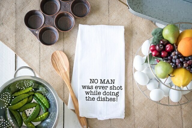 Flour Sack Towel - No Man Was Ever Shot