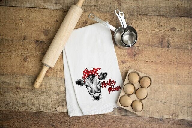 Flour Sack Towel - Heifer Please