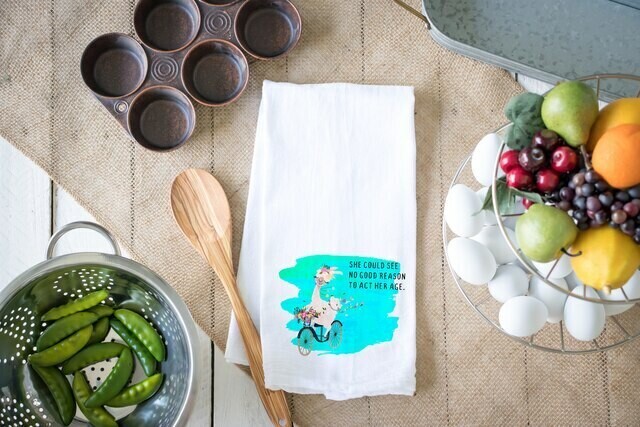 Flour Sack Towel - She Could See No Reason