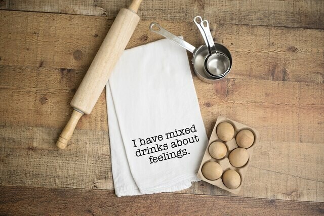 Flour Sack Towel - Mixed Feelings