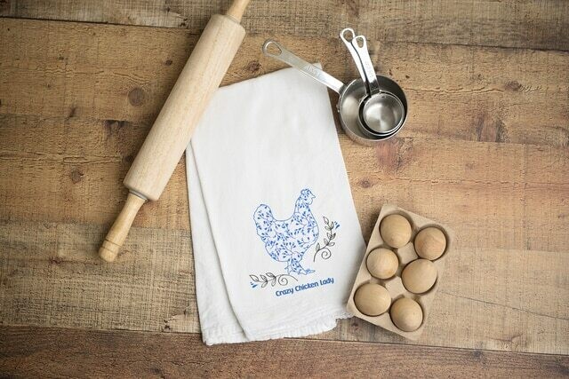 Flour Sack Towel - Crazy Chicken Lady