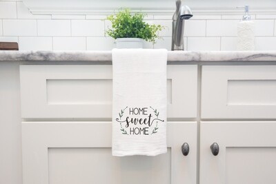 Flour Sack Towel - Home sweet Home