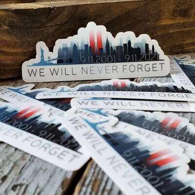 Patriot Never Forget Decal