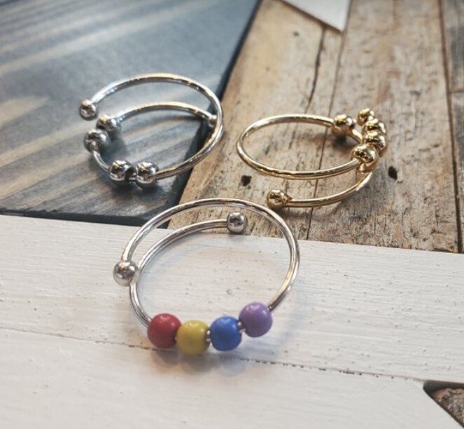 Adj Anxiety Ring - Rainbow