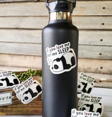 Let Me Sleep Panda Sticker